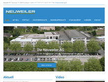 Tablet Screenshot of neuweiler-ag.ch